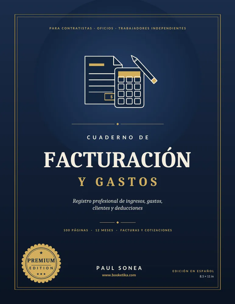 Cover of Cuaderno de Facturación y Gastos, Edición en español