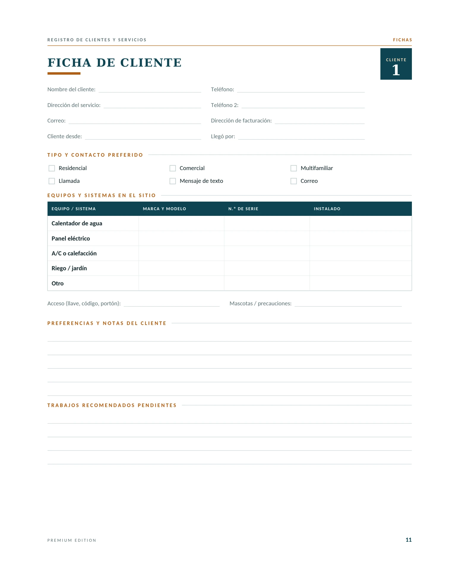 Interior sample 1 from Registro de Clientes y Servicios