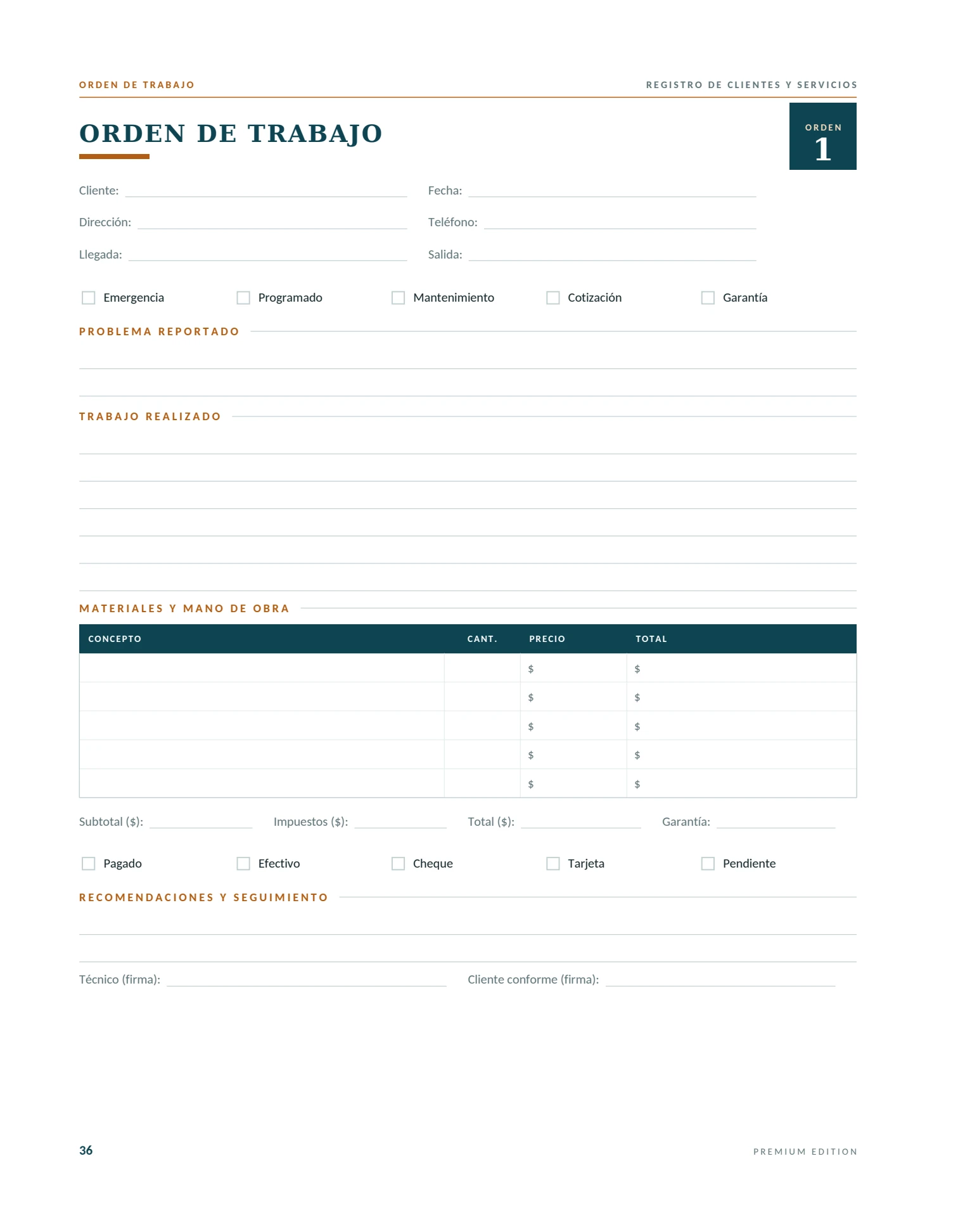 Interior sample 2 from Registro de Clientes y Servicios