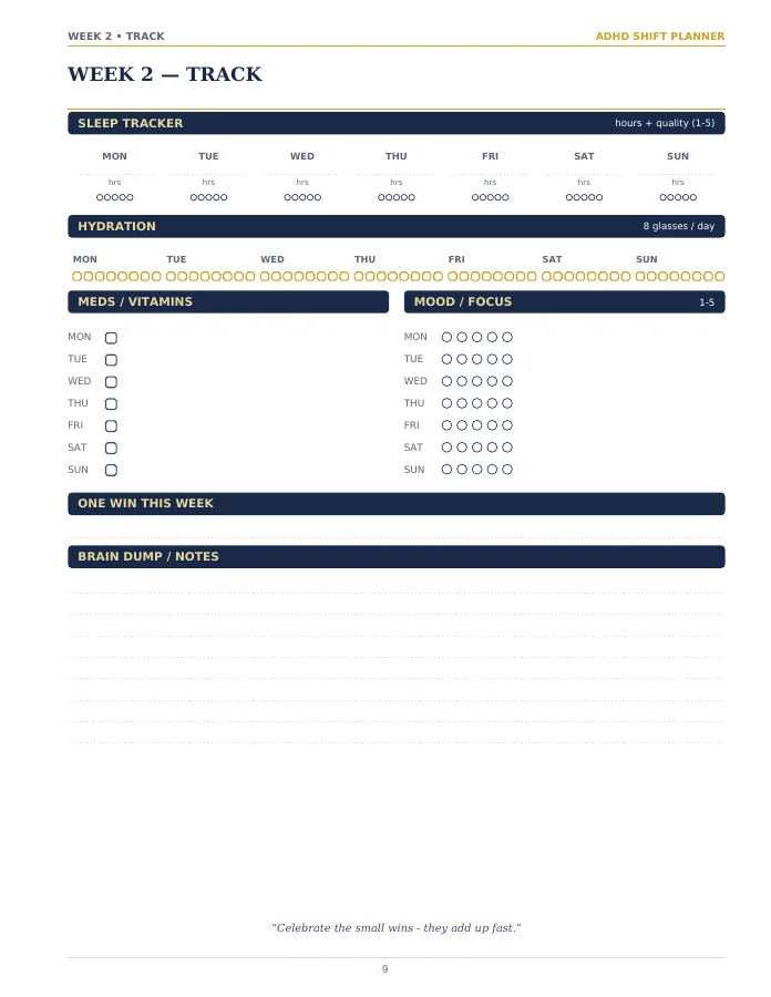 Interior sample 2 from ADHD Shift Worker Planner