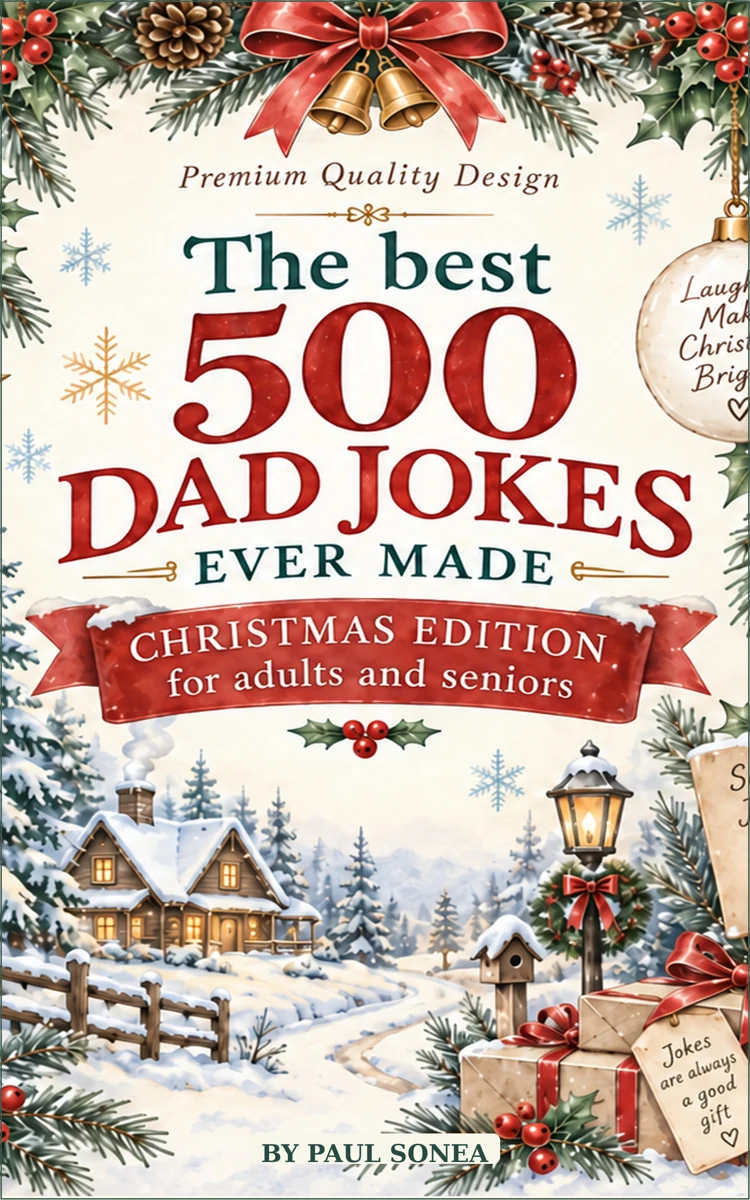 Cover of The Best 500 Dad Jokes Ever Made, Christmas Edition
