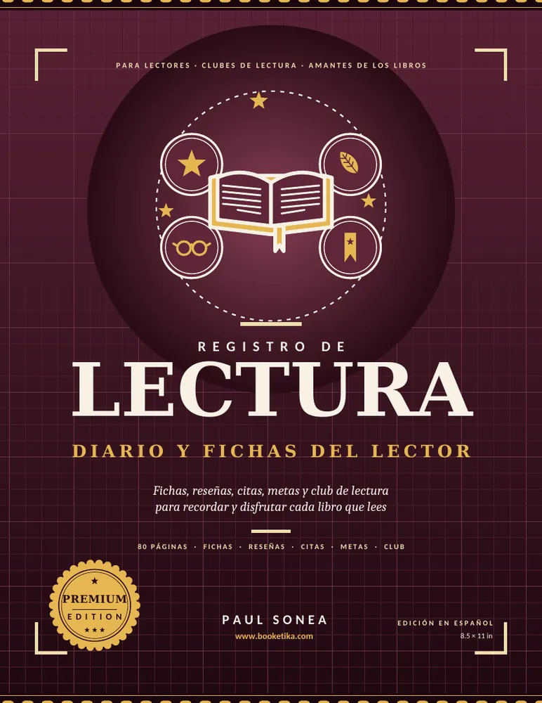 Cover of Registro de Lectura, Diario y Fichas del Lector