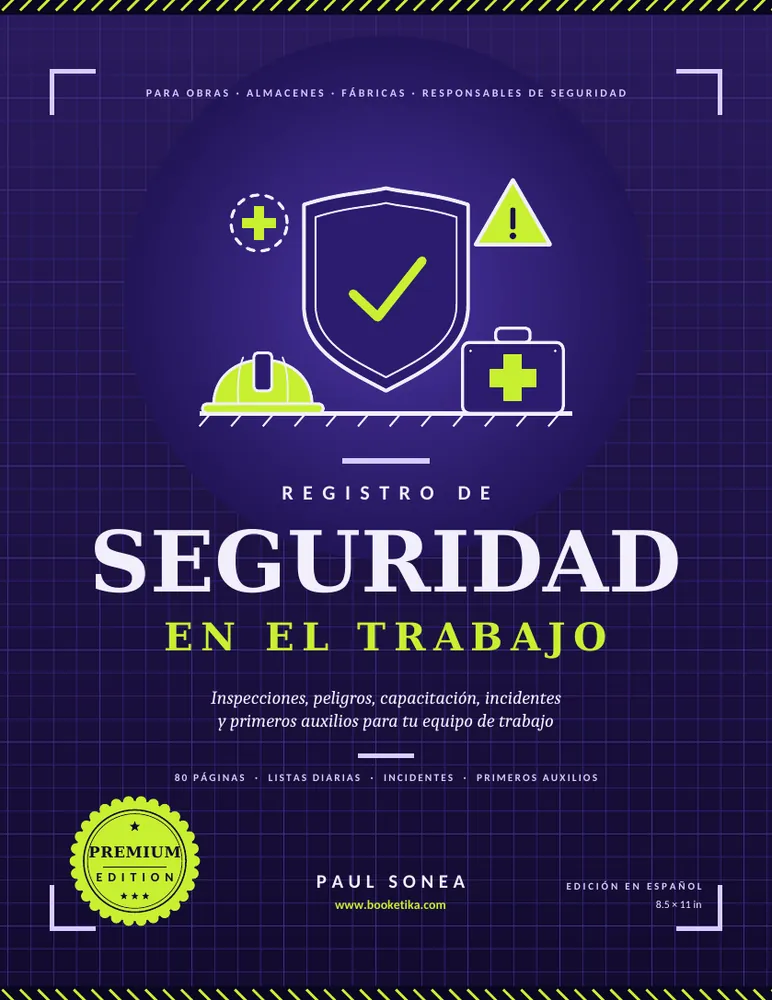 Cover of Registro de Seguridad en el Trabajo, Edición en español